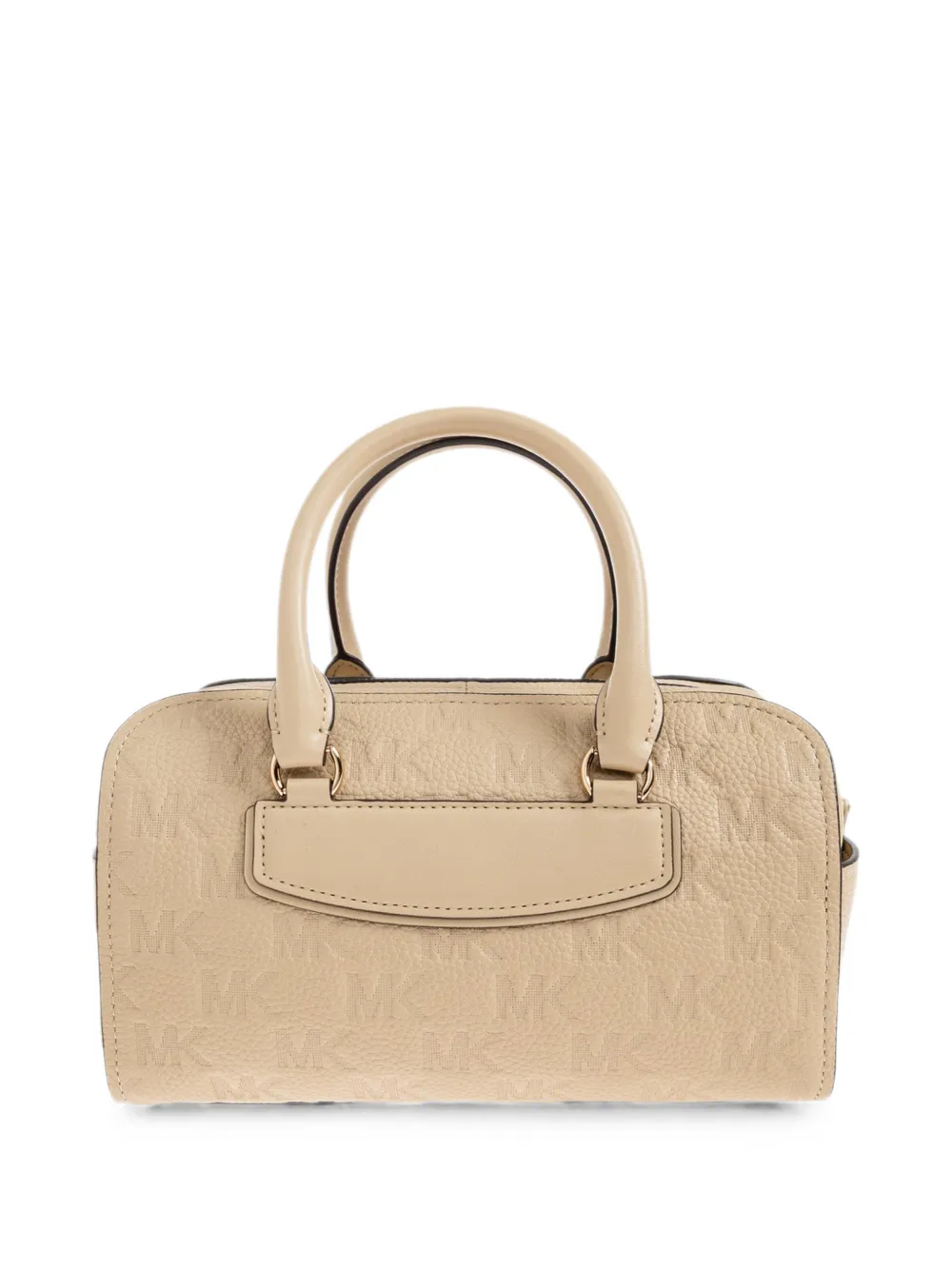 Michael Kors Jet Set Travel leren shopper met logo-reliëf Beige