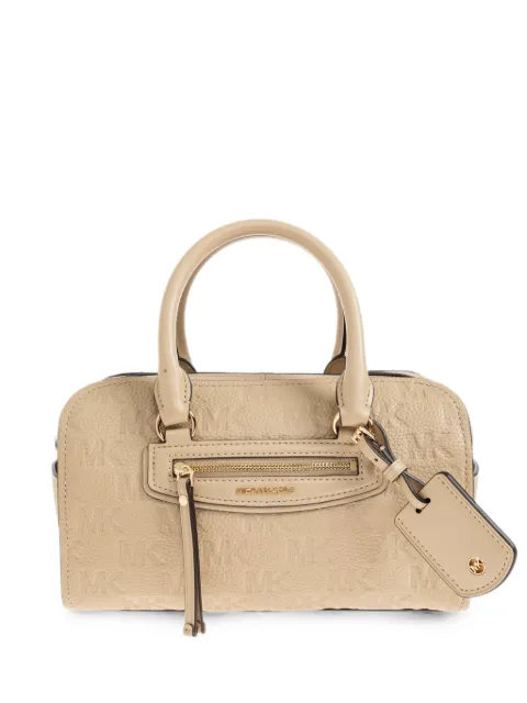 Michael Michael Kors Bolsa tote Jet Set Travel de couro com logo gravado