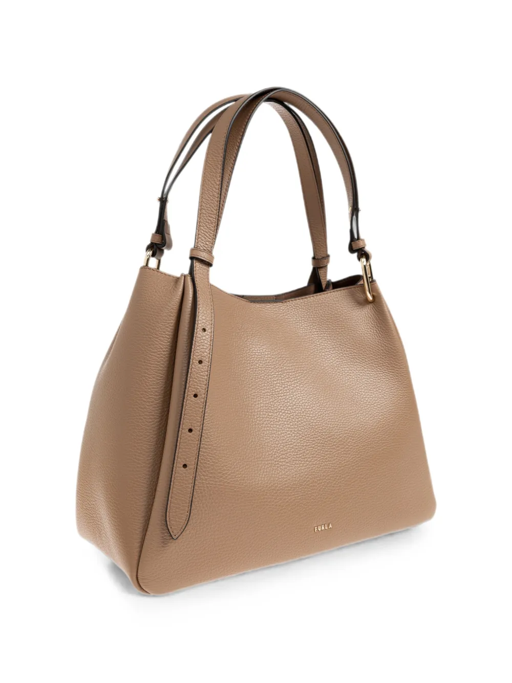 Furla Nuvola leren shopper Bruin