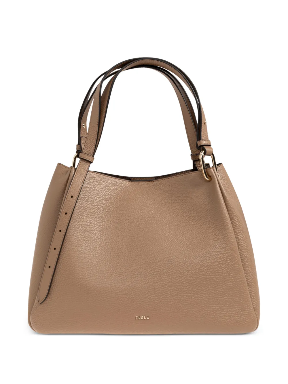 Furla Nuvola leather tote bag - Marrone