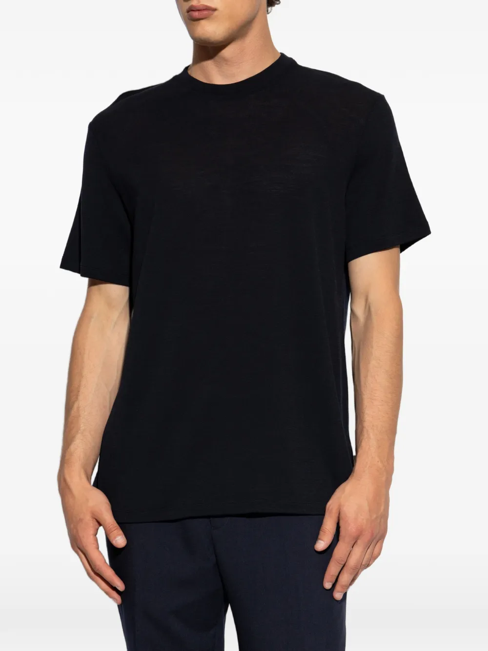 Paul Smith Travel wollen T-shirt Blauw