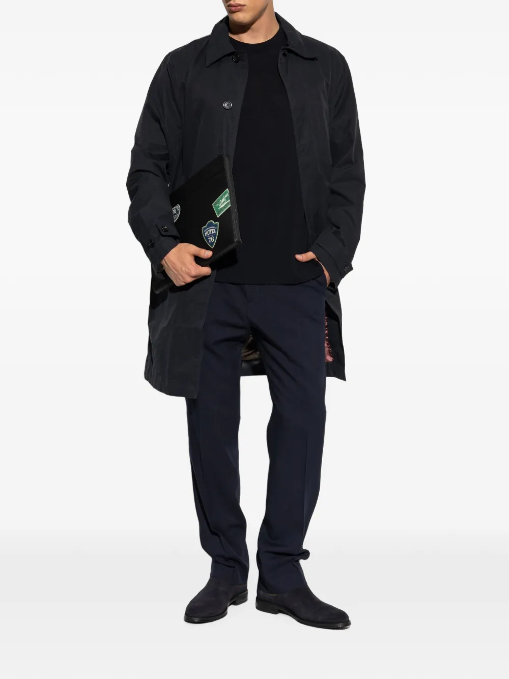 Paul Smith Travel wollen T-shirt Blauw