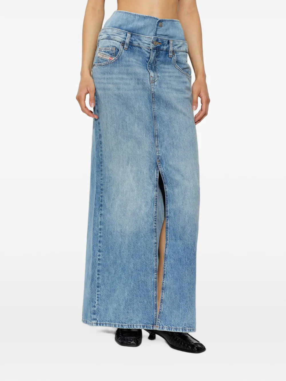 Diesel DE-SPIVEY denim rok Blauw