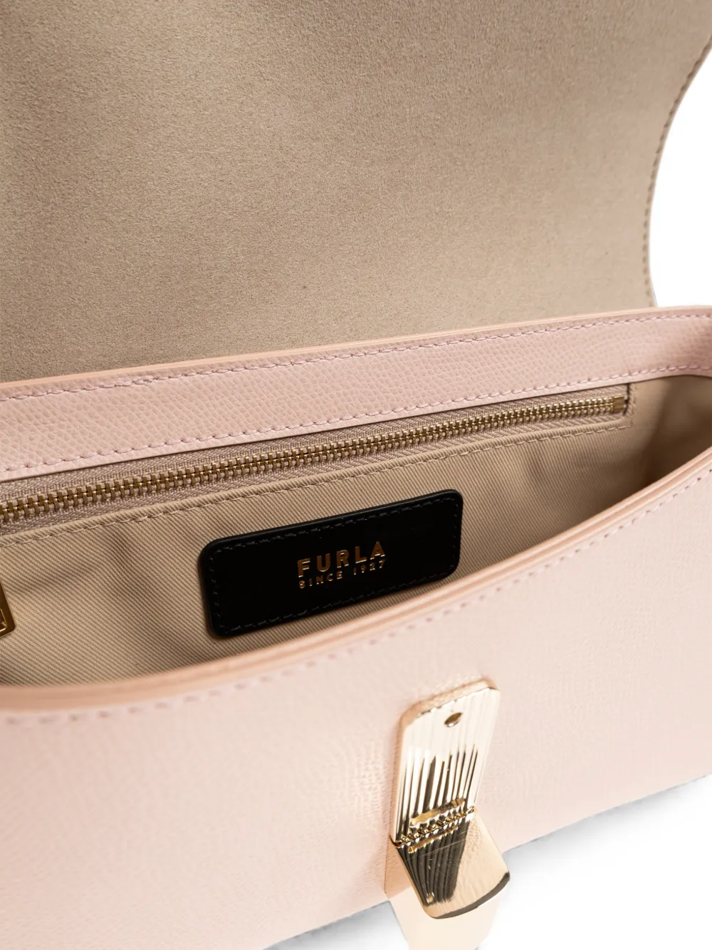 Furla Kleine Iride leren schoudertas Roze