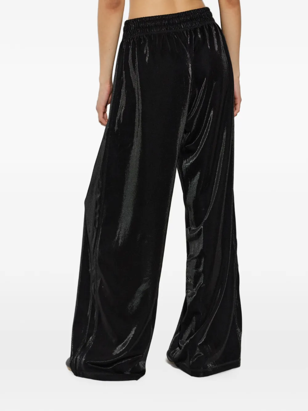 Diesel P-Rosy broek met wijde pijpen Zwart