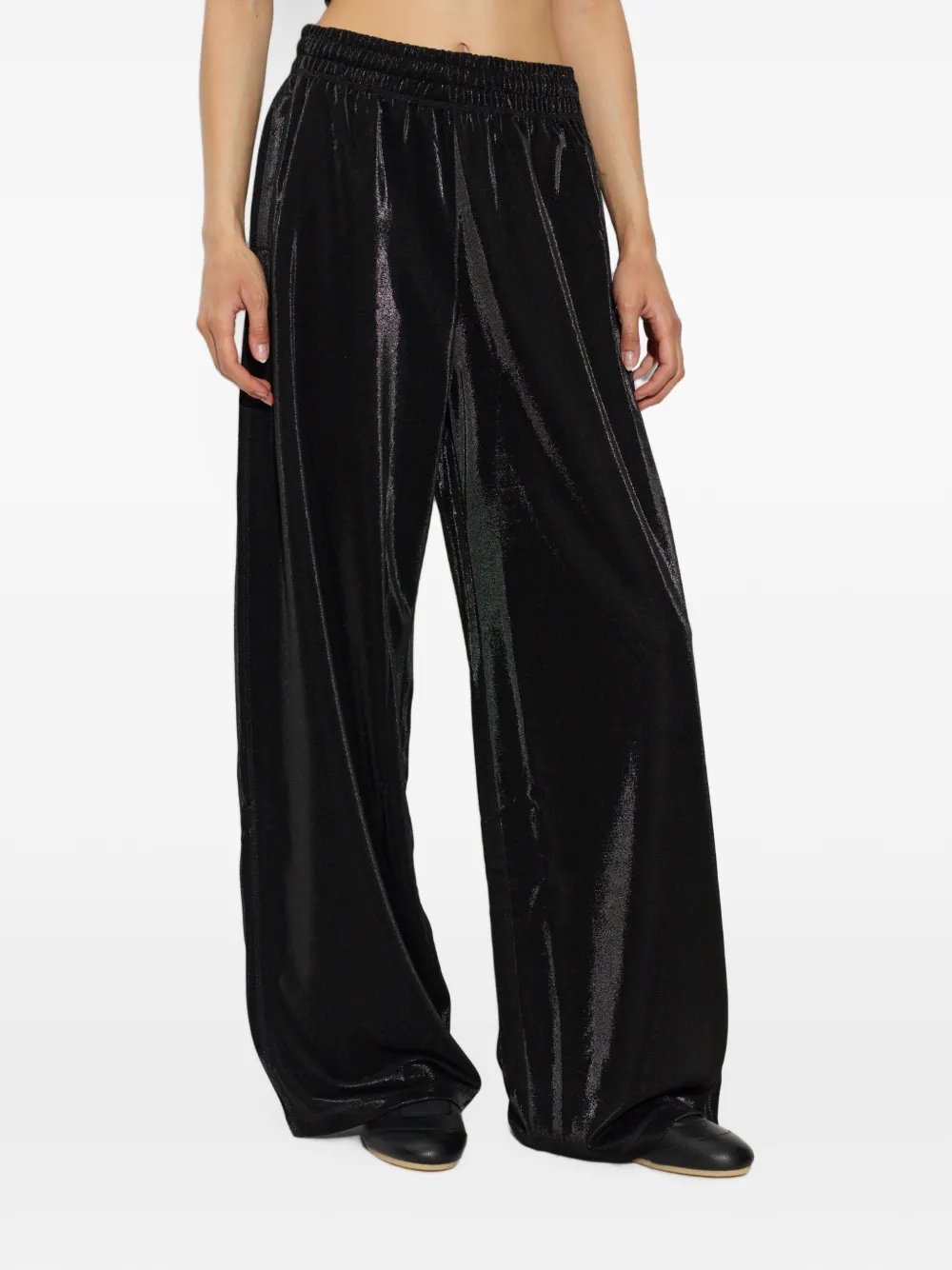 Diesel P-Rosy broek met wijde pijpen Zwart