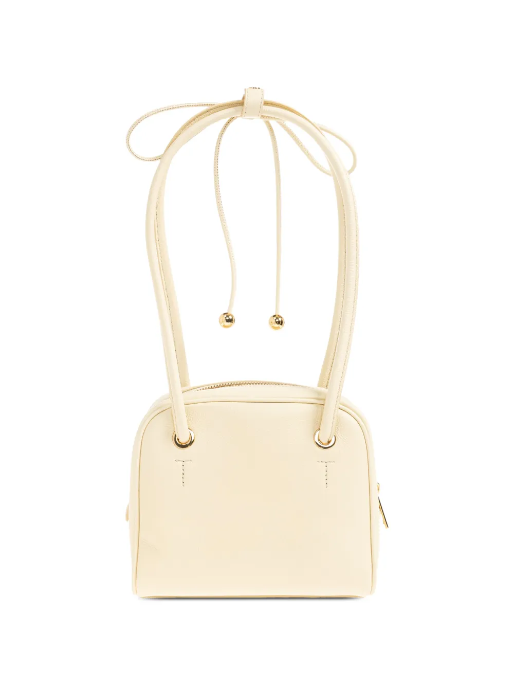 Furla Poppy schoudertas van bewerkt leer Beige