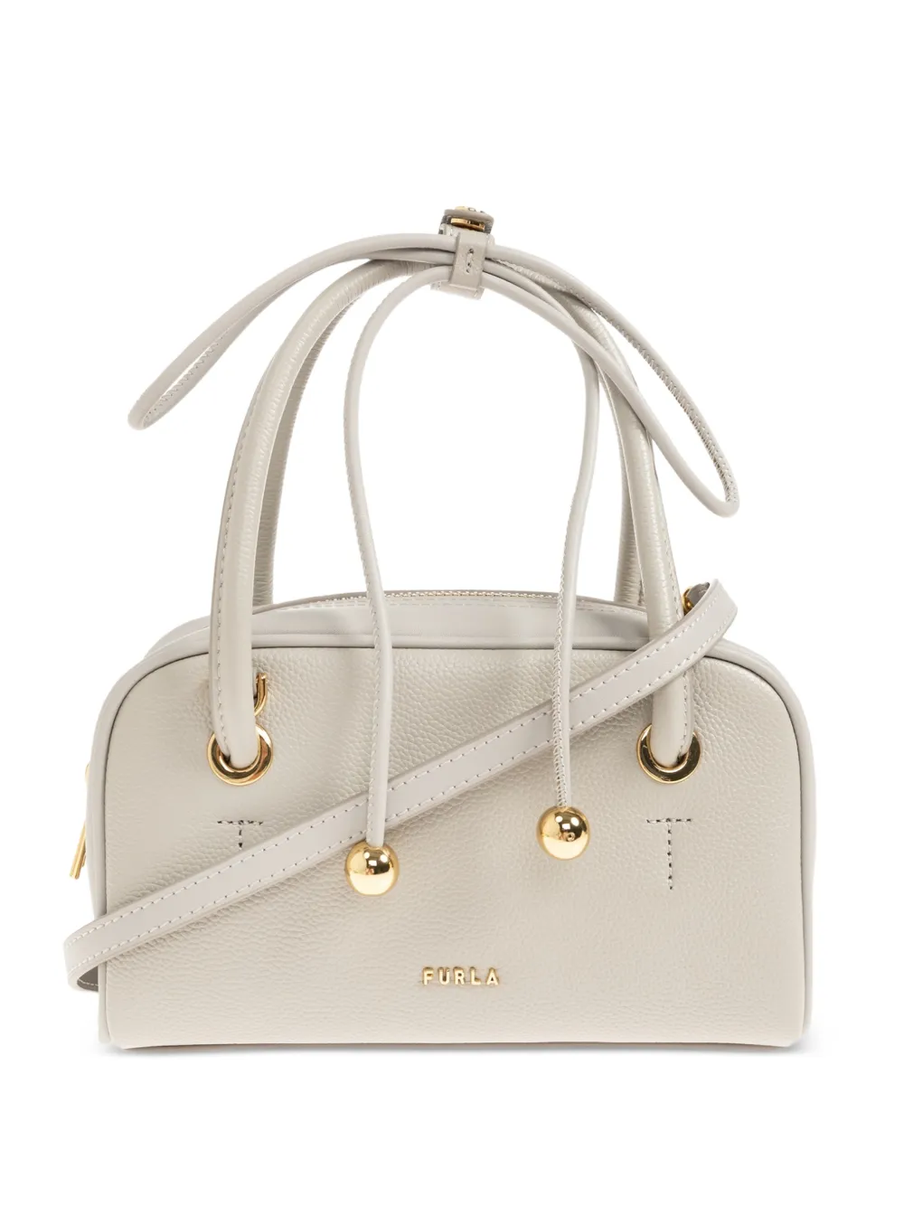 Furla Poppy leather mini bag - Grey