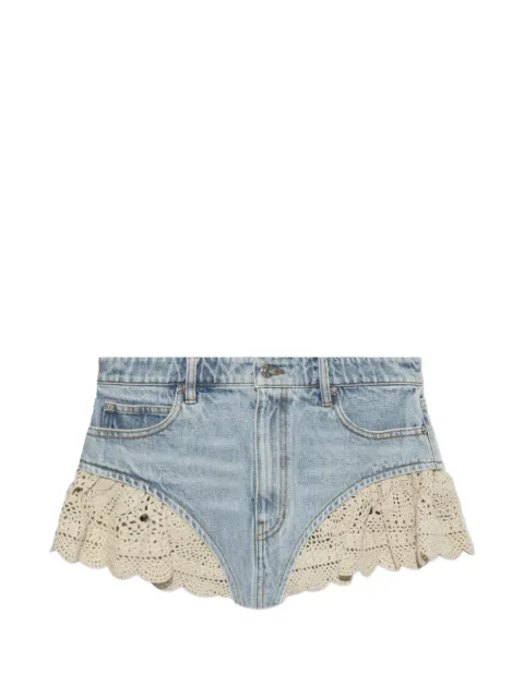 FRAME pantalones vaqueros cortos The Crochet