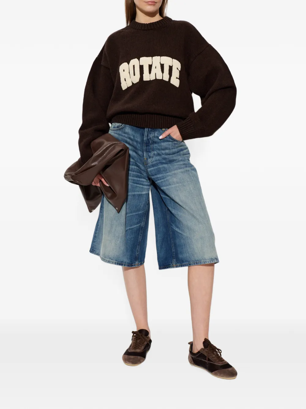 Haikure Legacy shorts met whisker-effect Blauw