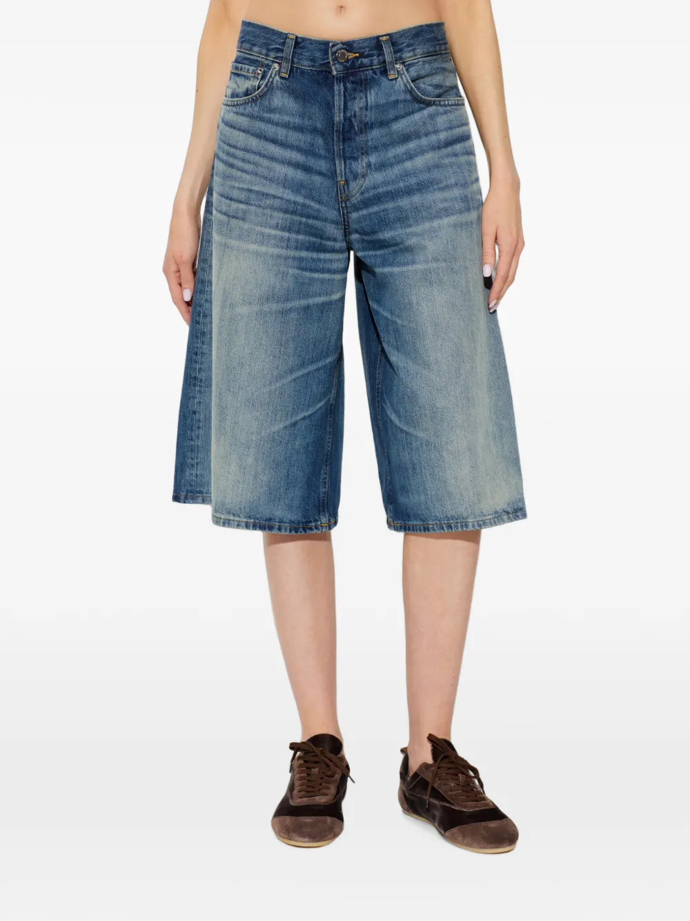 Haikure Legacy shorts met whisker-effect Blauw