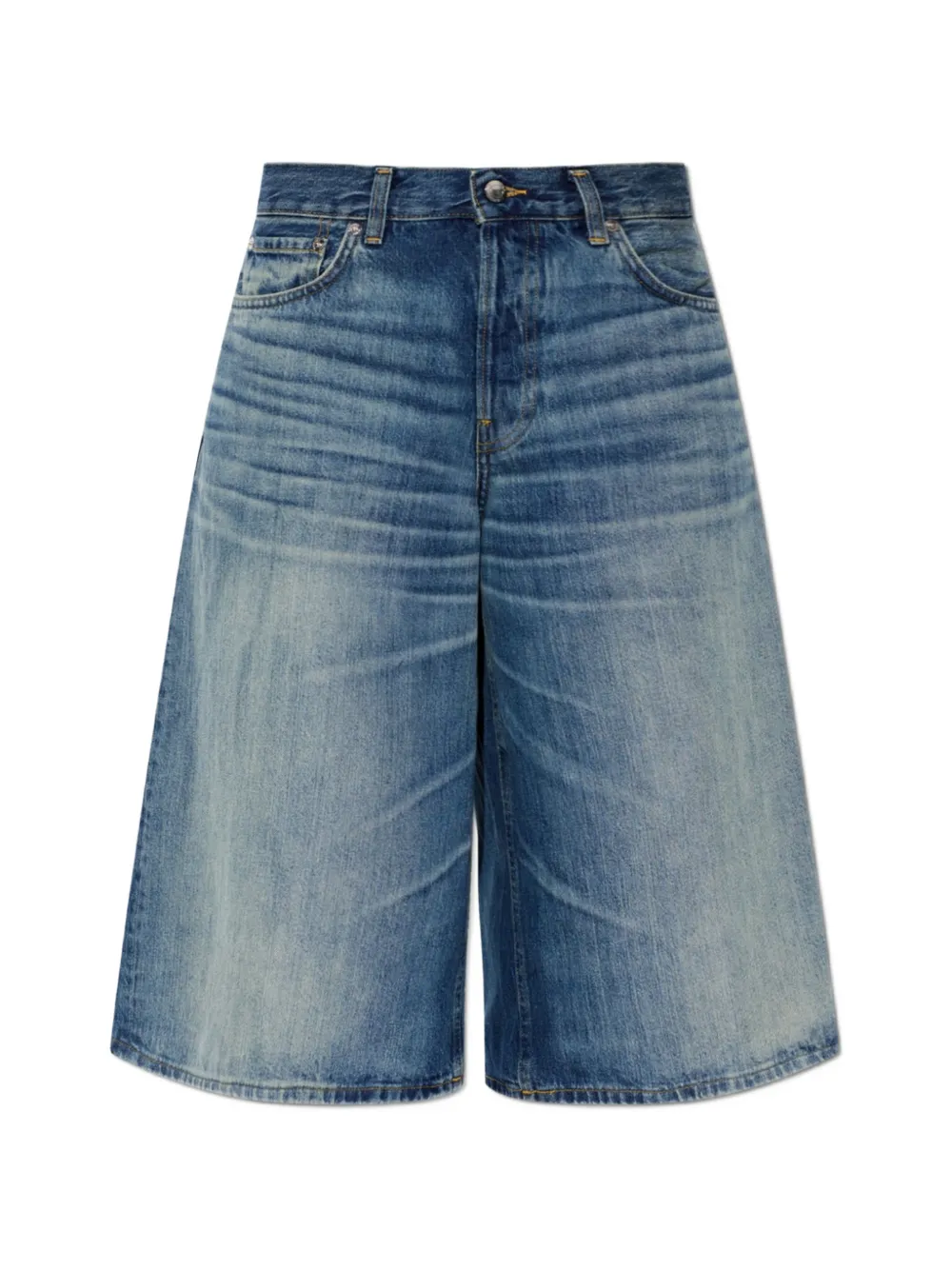 Haikure Legacy whiskered-effect shorts - Blu