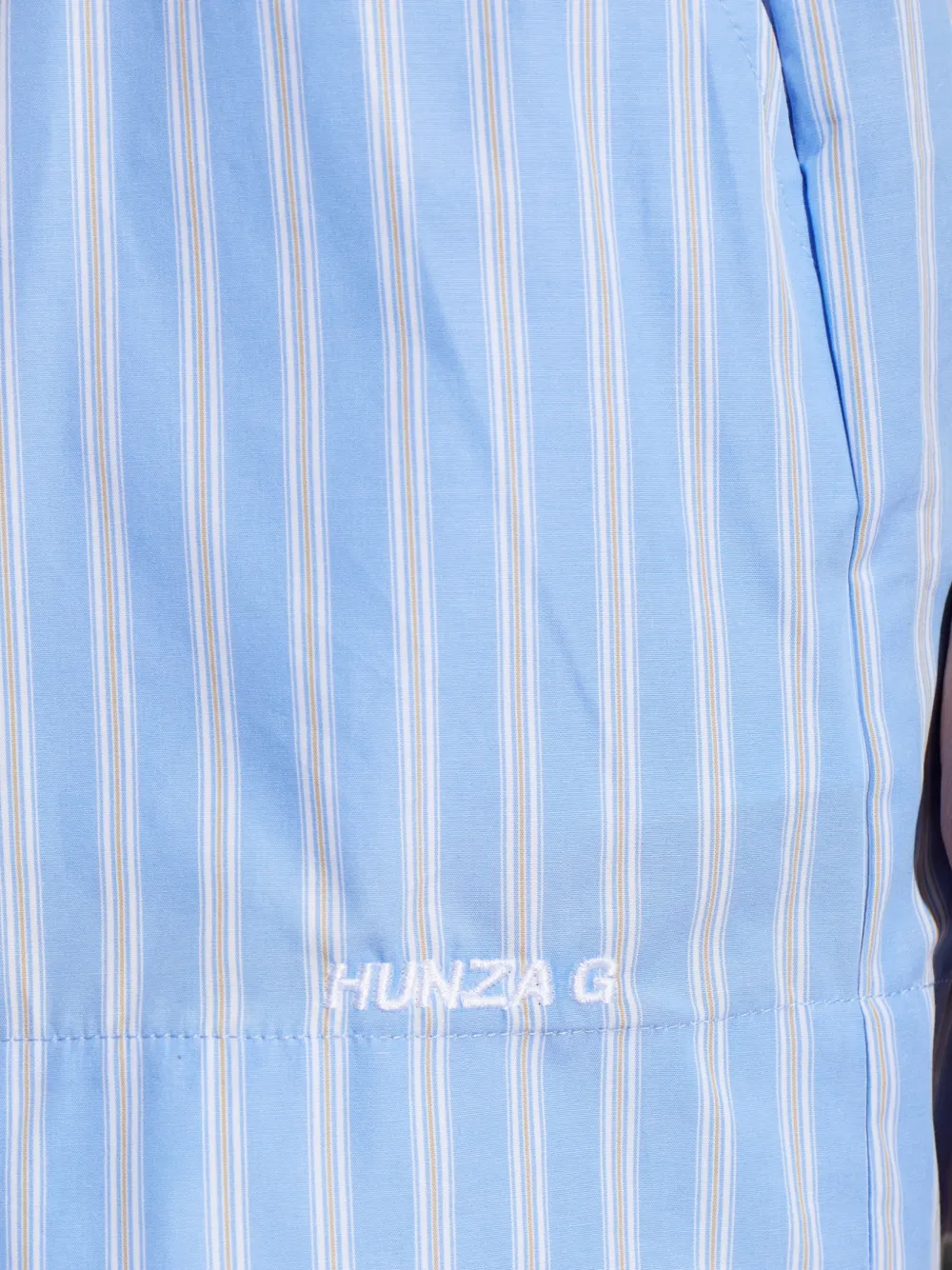 Hunza G Essential gestreepte shorts Blauw