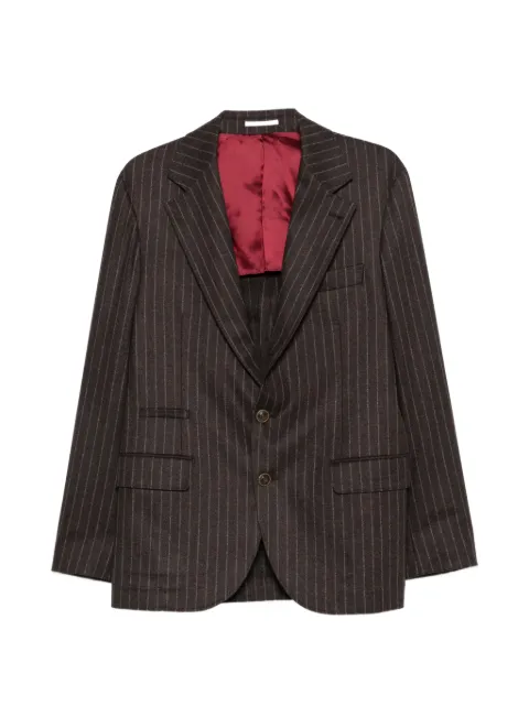 Brunello Cucinelli blazer a rayas diplomáticas