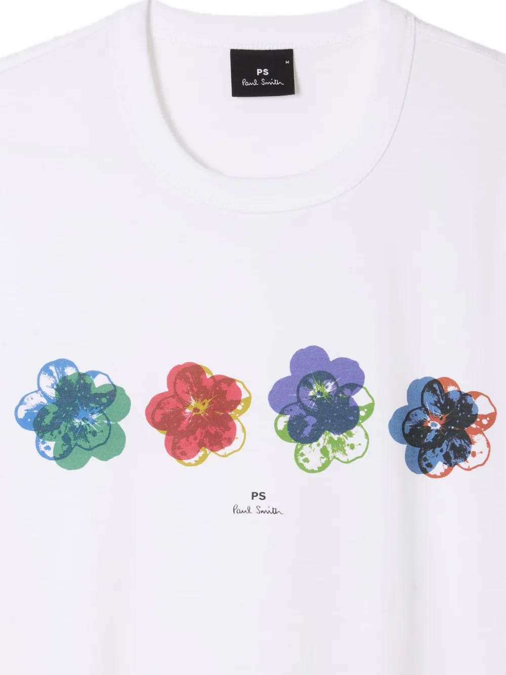 PS Paul Smith T-shirt met bloemenpatroon Wit