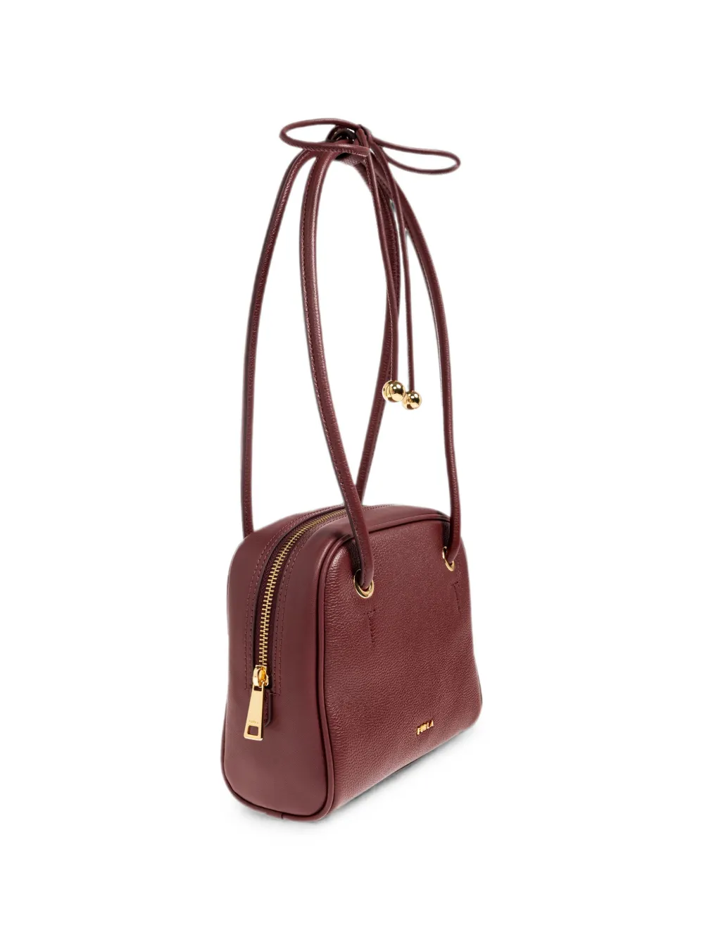 Furla Poppy leather shoulder bag - Rosso
