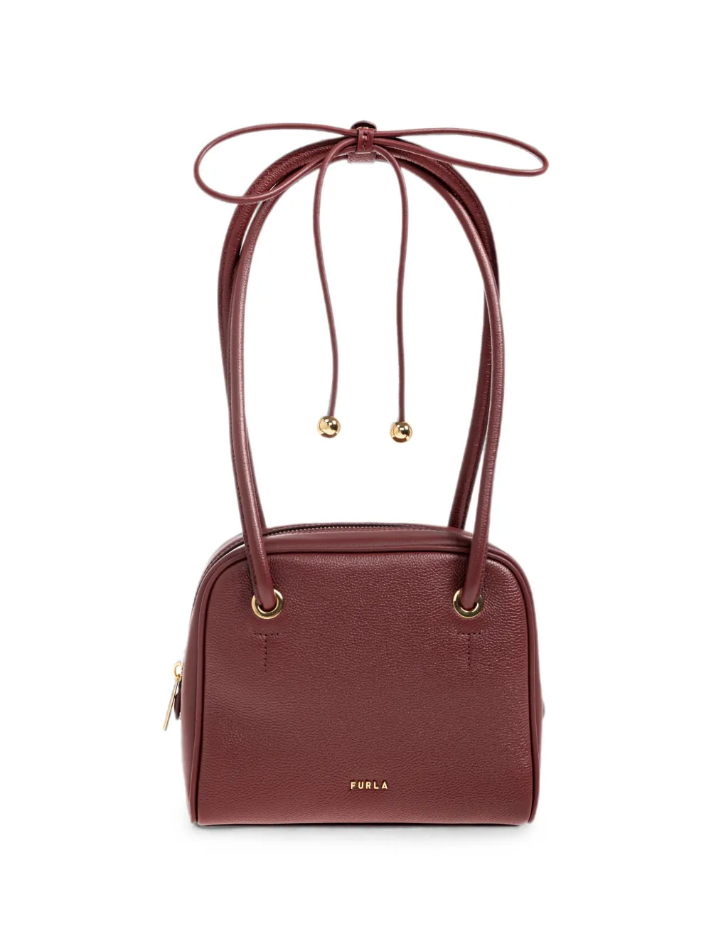 Furla Poppy leather shoulder bag - Rosso