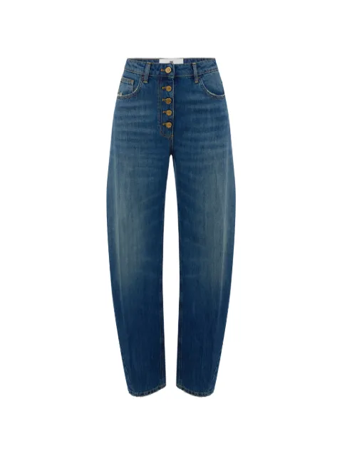 Elisabetta Franchi balloon jeans with jewel buttons