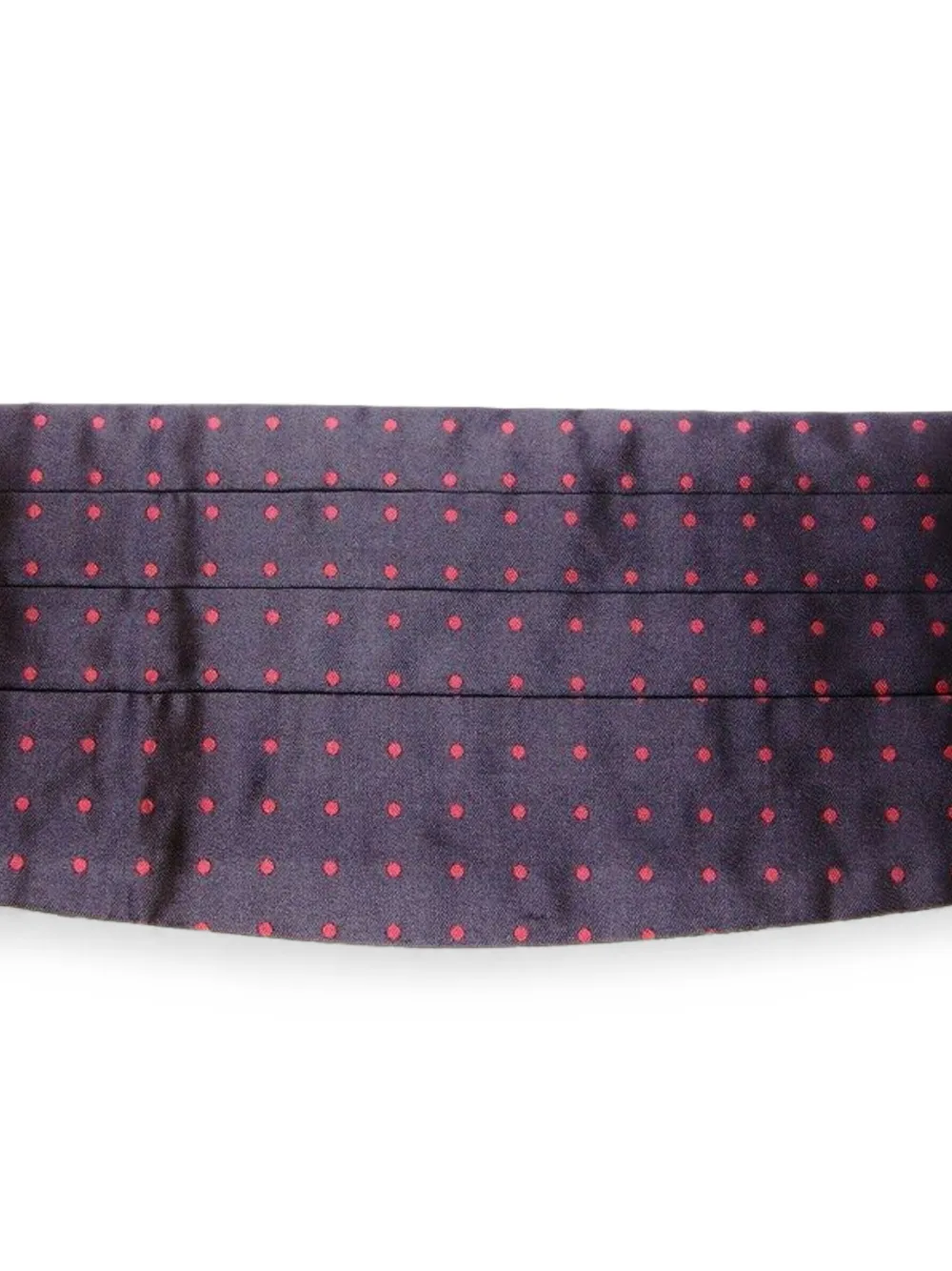 Dolce & Gabbana Geplooide cummerbund met stippen Zwart