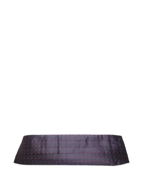 Dolce & Gabbana polka-dot pleated cummerbund