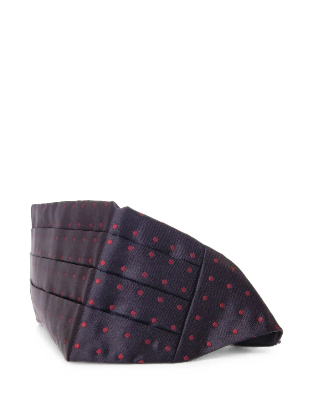 Dolce & Gabbana Geplooide cummerbund met stippen Zwart