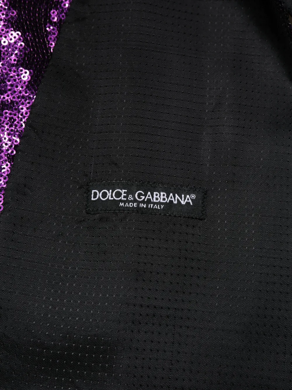 Dolce & Gabbana Gilet verfraaid met pailletten Paars