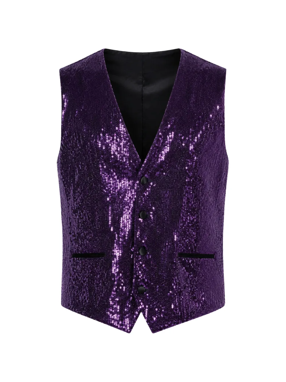 Dolce & Gabbana Weste mit Paillettenverzierung - Violett