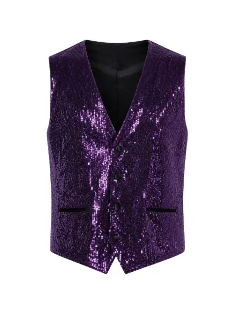 Dolce & Gabbana sequin-embellished waistcoat