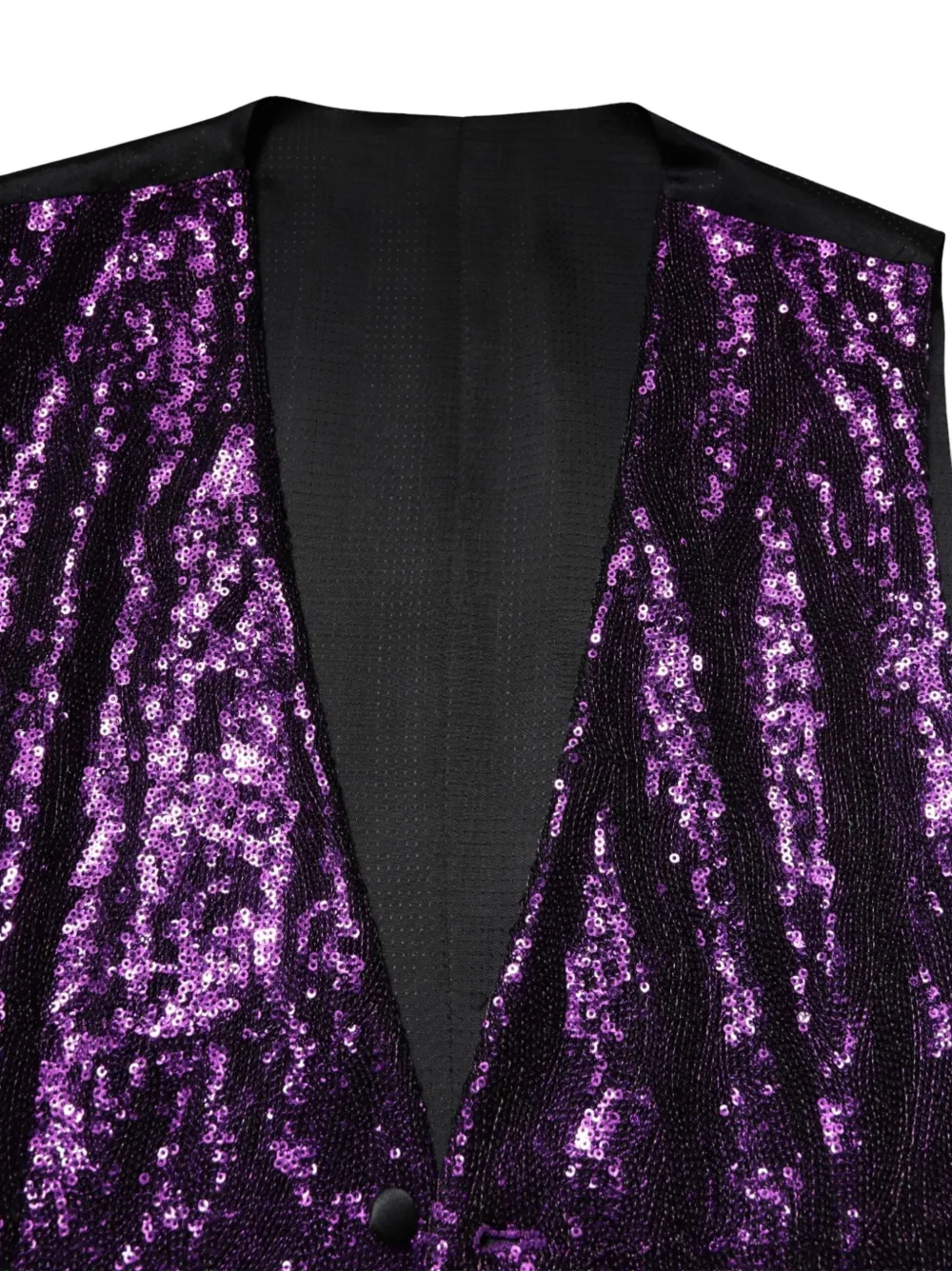 Dolce & Gabbana Gilet verfraaid met pailletten Paars