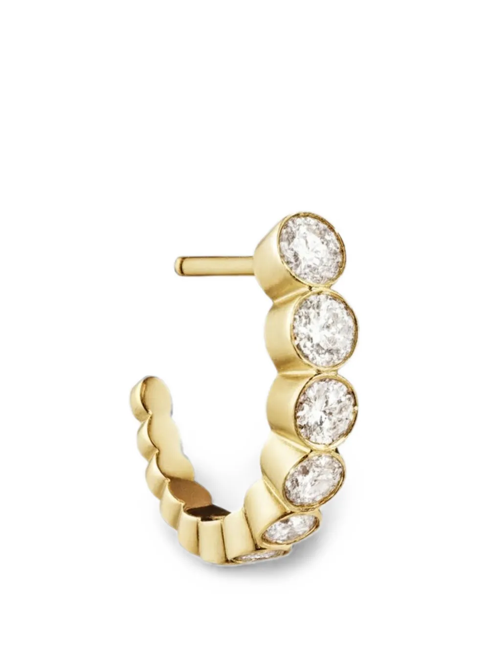 Sophie Bille Brahe Petite Boucle Ensemble Ohrring mit Diamanten - Gold