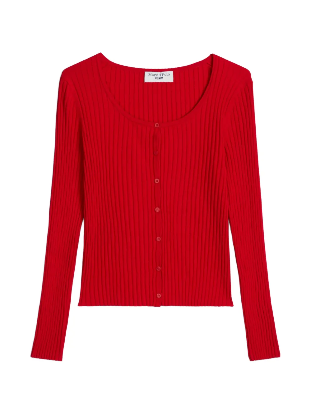 Marc O'Polo ribbed-knit cardigan - Rosso