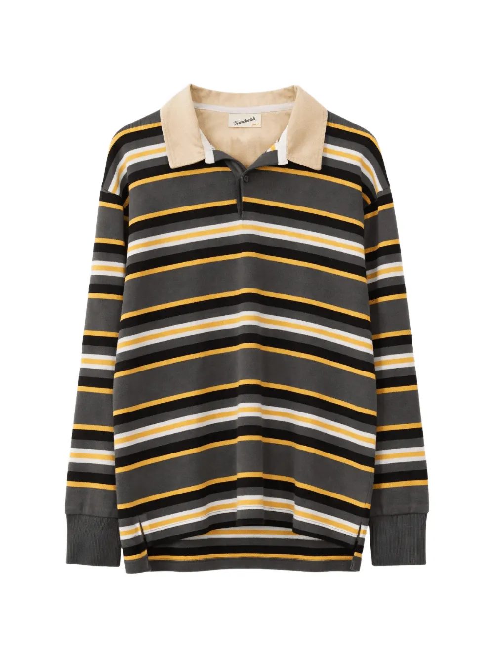 Sanderlak striped long-sleeve sweater - Grigio
