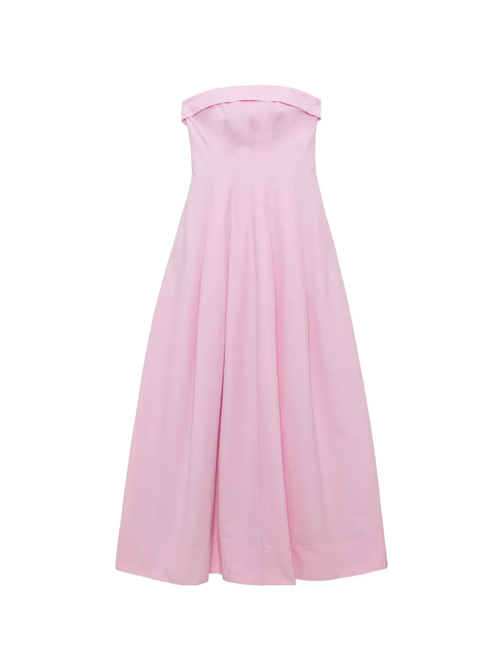 Simkhai Avril cotton blend bustier maxi dress - Rosa