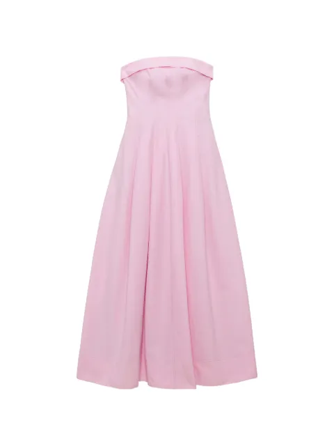 Simkhai Avril cotton blend bustier maxi dress