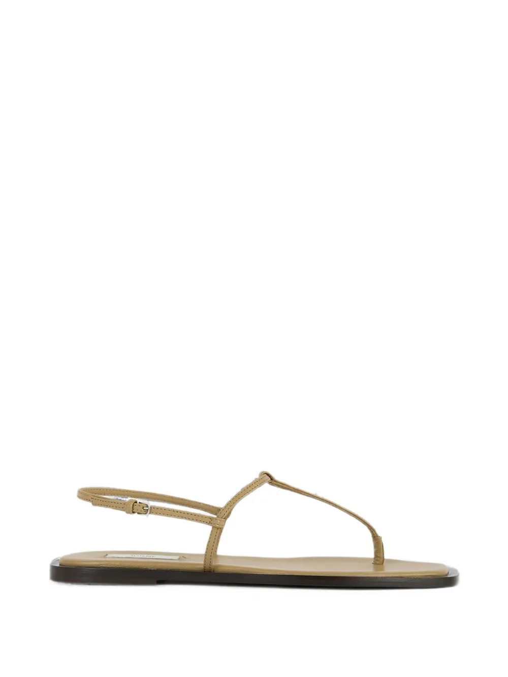 TOTEME T-strap leather sandals Beige