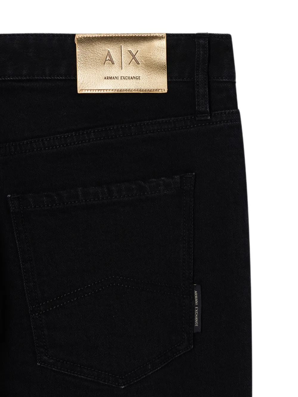 Armani Exchange Skinny jeans Black Wash In Stretch Denim Zwart