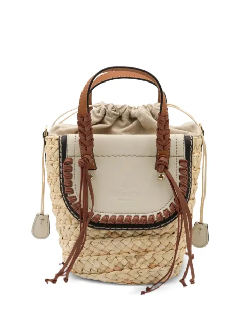 CUBA LAB Habanera Cuoieria leather-trim tote bag