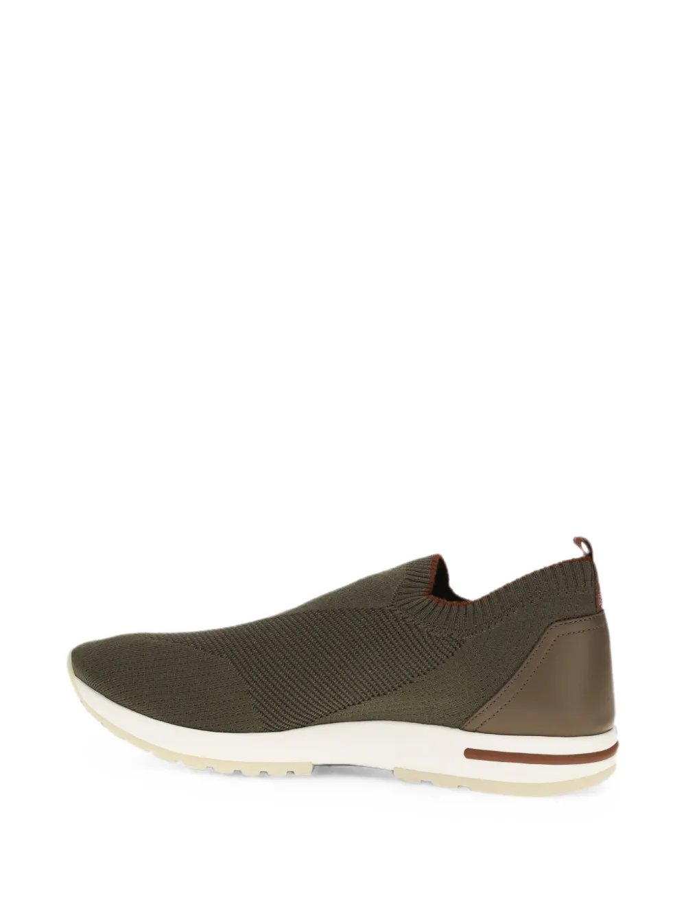 Loro Piana knit slip-on sneakers Groen
