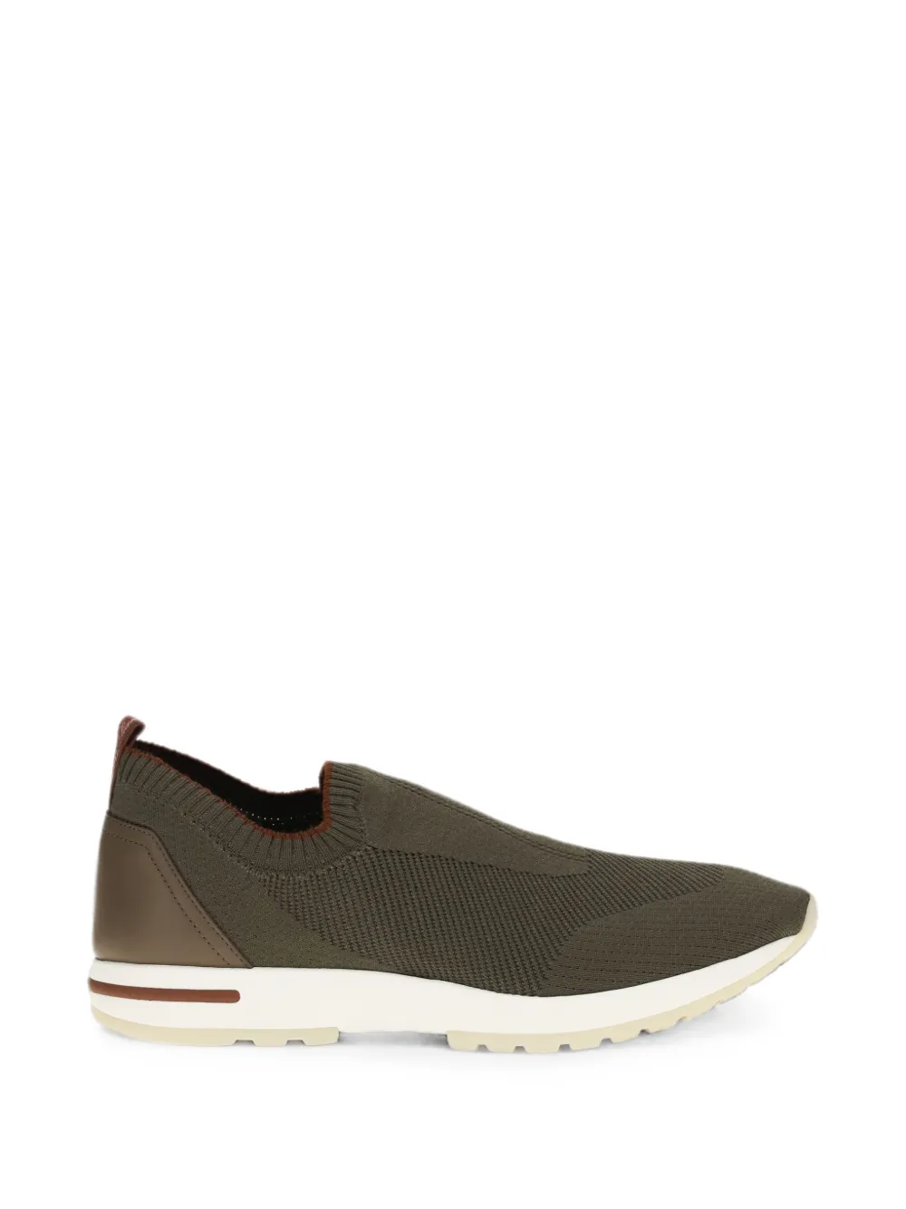 Loro Piana knit slip-on sneakers Groen