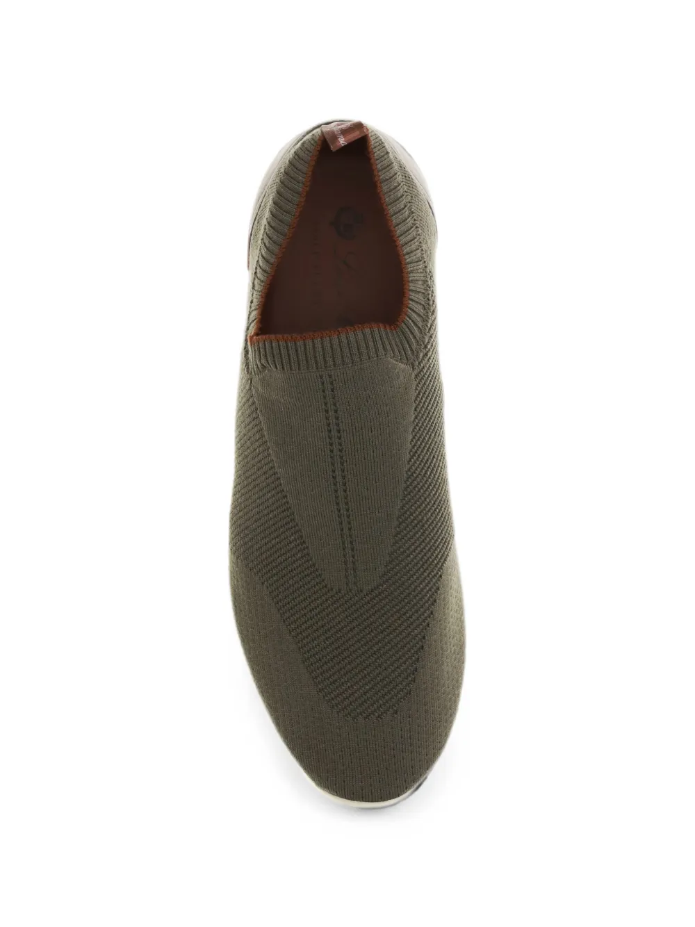 Loro Piana knit slip-on sneakers Groen