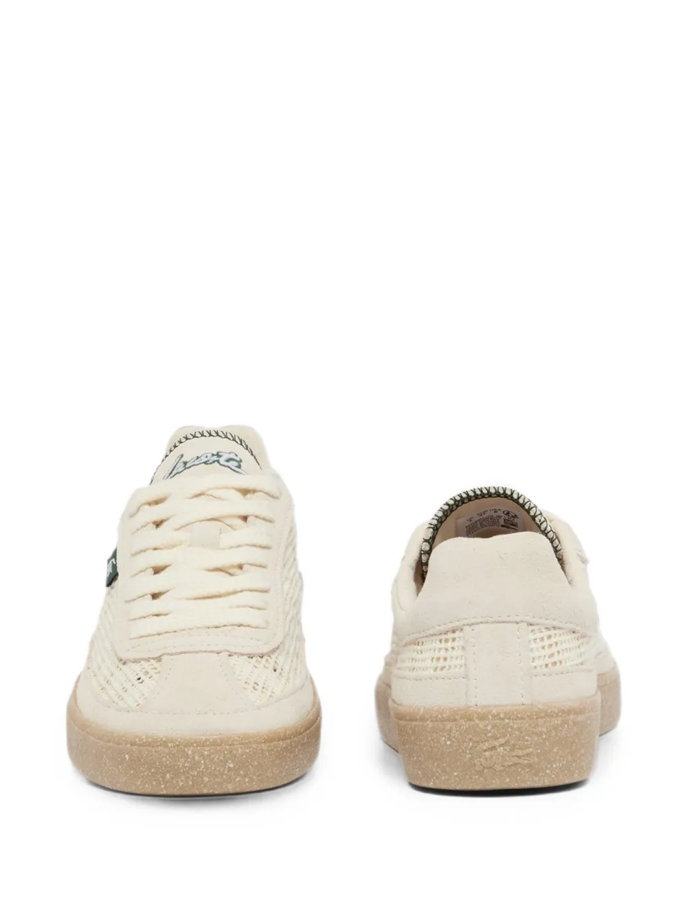 Lacoste mesh-panel sneakers Beige