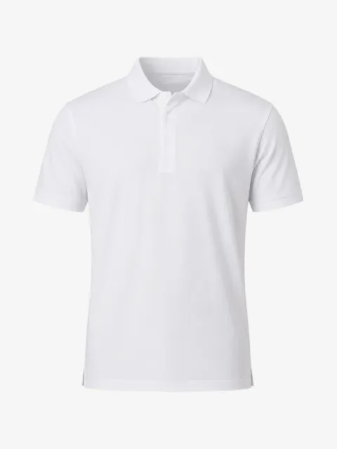 HANDVAERK jersey-texture polo shirt