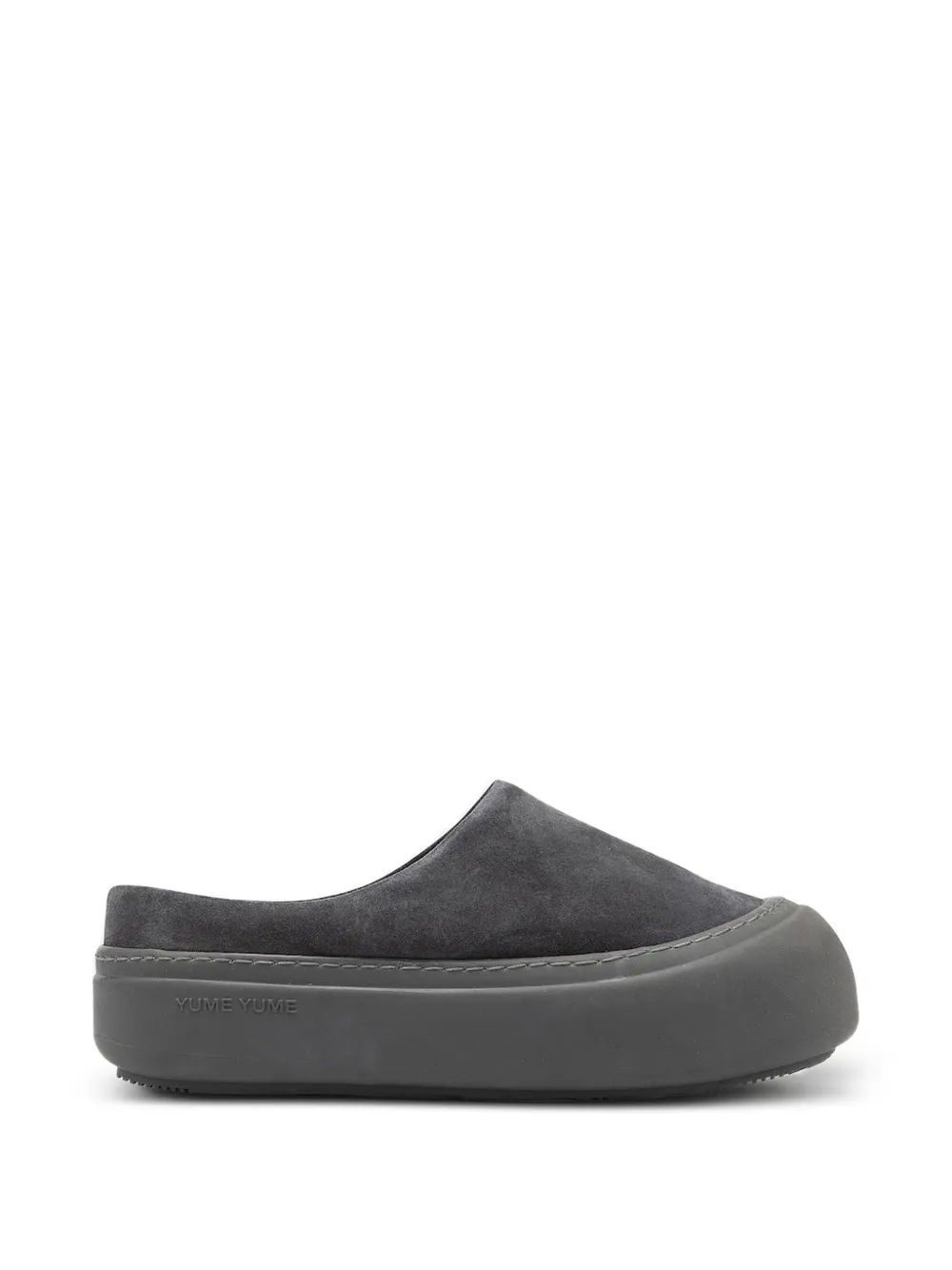 YUME YUME Goofy suede mules - Grigio