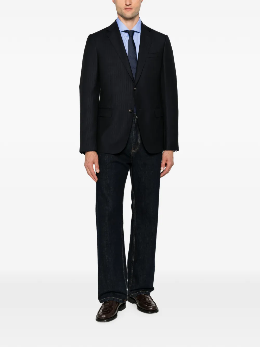 Brunello Cucinelli Overhemd met lange mouwen Blauw