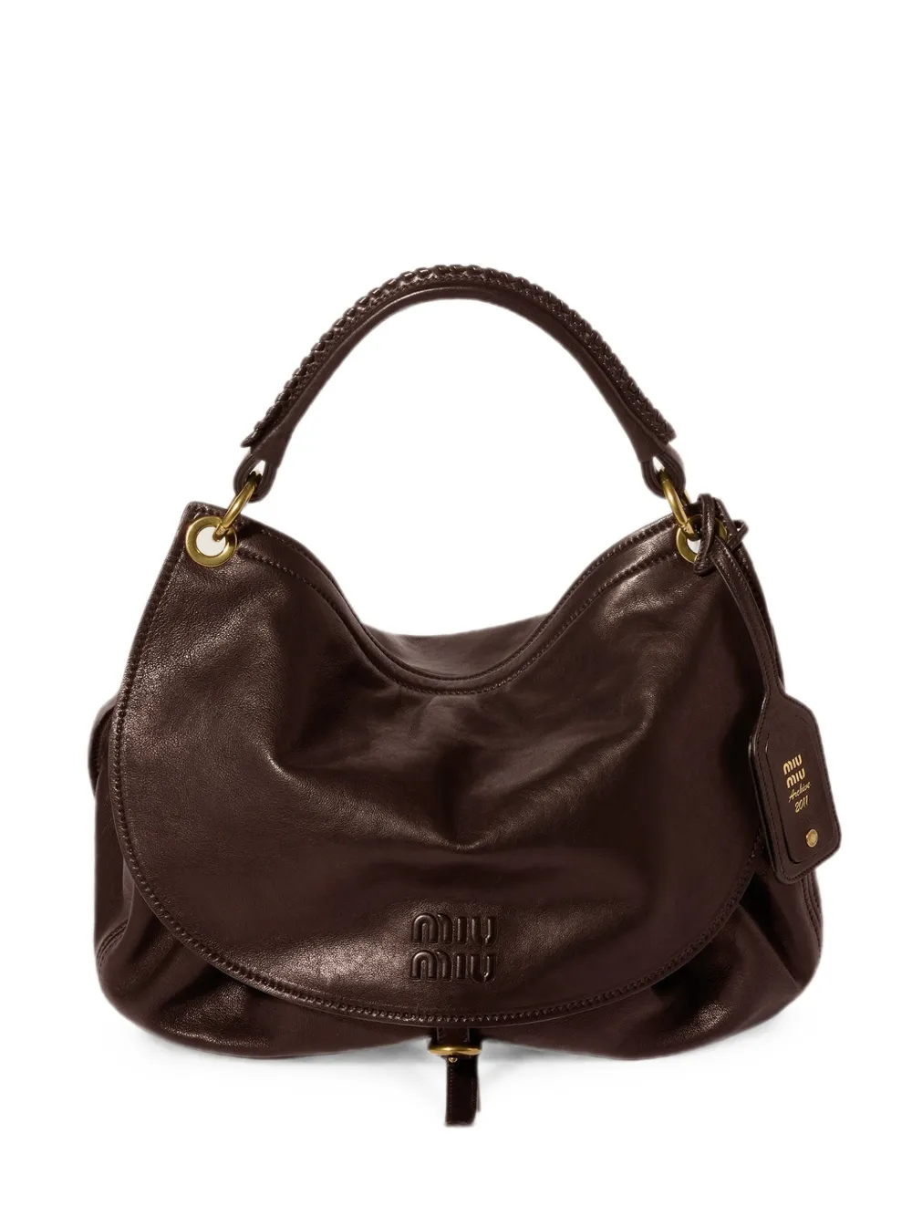 Miu Miu Rendez-vous Ledertasche - Braun