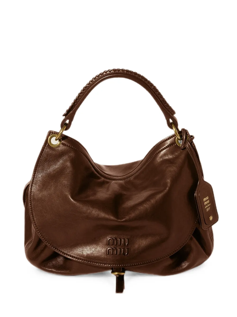 Miu Miu Rendez-vous Ledertasche - Braun