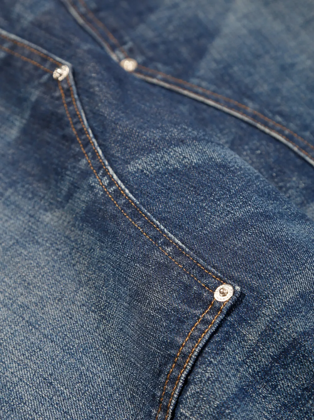Haikure Legacy Norm Core jeans met vlakken Blauw