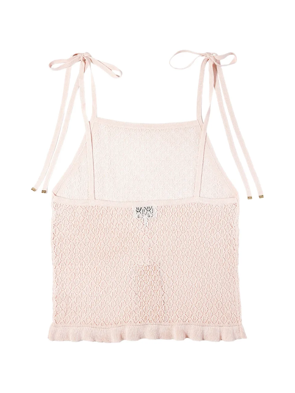 GANNI Tanktop met V-hals Roze
