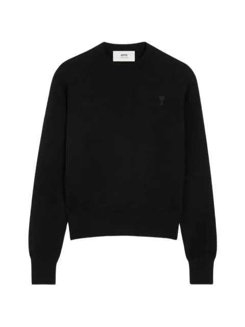 AMI Paris Ami de Coeur tonal-logo crewneck sweater