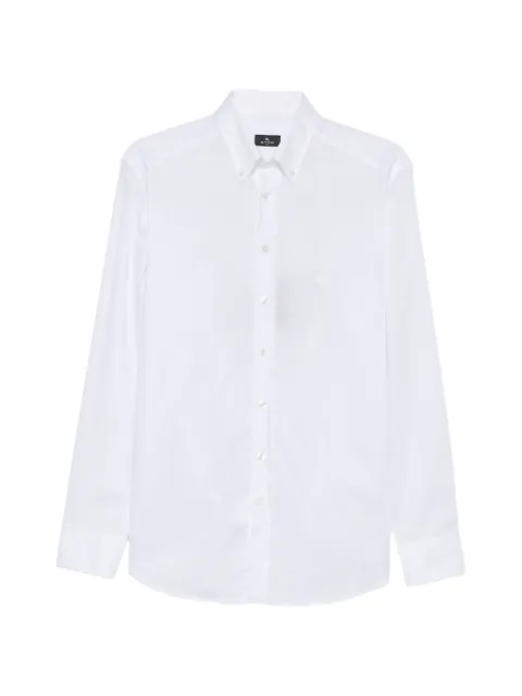 ETRO camisa con Pegasus bordado y botones